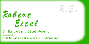robert eitel business card